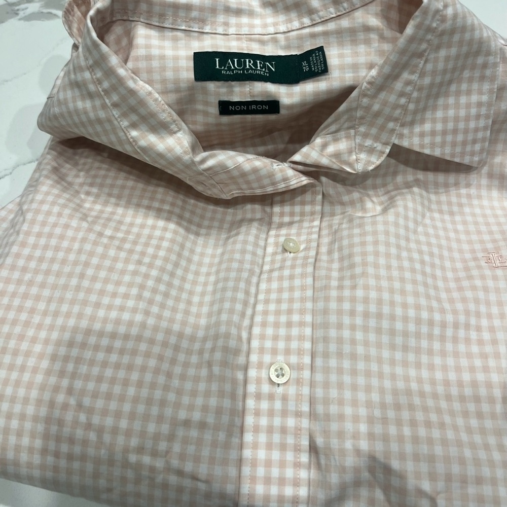 Lauren Ralph Lauren Men's Soft Pink Gingham Shirt